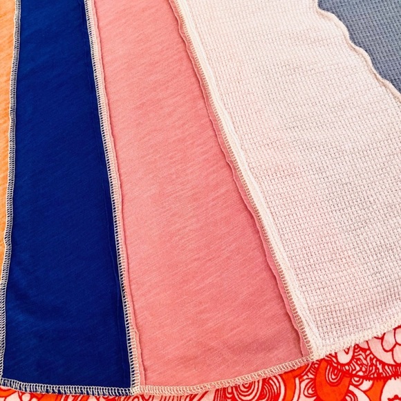 🌺🎉HP🎉🌺 NWT Free People Carousel Stripe Tie Shoulder Top - Picture 9 of 12